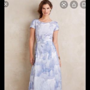 Anthropologie Anne Gorke Rhina Maxi Dress sz 10